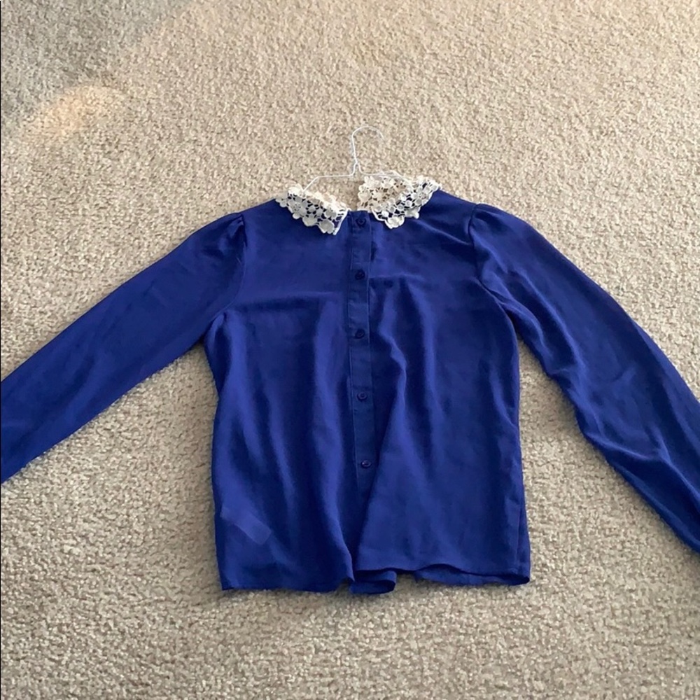 Blue blouse!